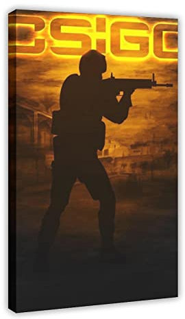 Csgo Counter Strike Poster Leinwand Poster Schlafzimmer Dekor Sport Landschaft Büro Zimmer Dekor Geschenkrahmen Stil 40 x 60 cm