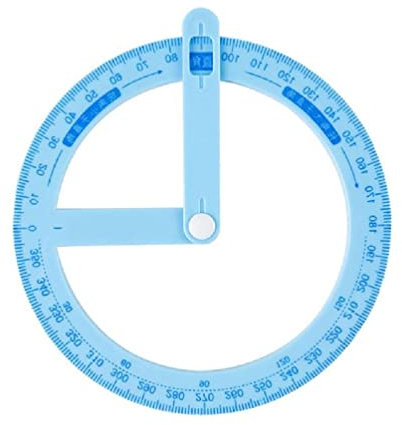 seluluory Rosa Blu Goniometro A 360 Gradi Con Braccio Oscillante Cancelleria Misura E Strumento di Disegno Insegnante Educativo Classi Puntelli