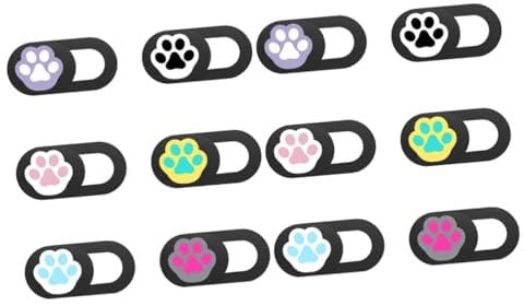 Abaodam 12pcs Material Webcam Covers Privacy Phone Camera Covers for Laptops Tablets Cellphones