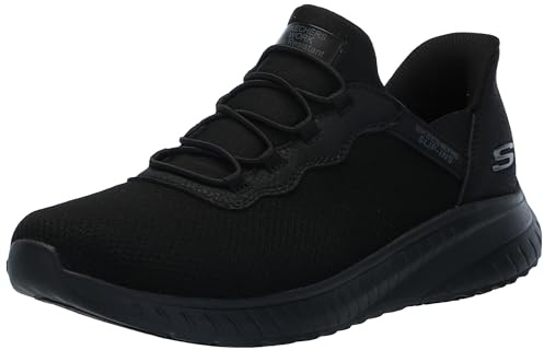 Skechers Women's Work Hands Free Slip Ins Squad Chaos Sr- Jasul, Black, 7