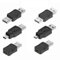 chenyang Lot de 6 adaptateurs USB 2.0 - Micro et mini USB vers USB 2.0 - Transfert de données haute vitesse - Puissance maximale 5 V 2 A