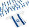 Anley Israel String Flag Banderines Banderas, Eventos Patrióticos Decoración del Día de la Independencia de Israel Barras Deportivas - 33 Pies 38 Banderas