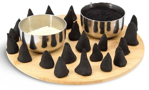 Luxflair DIY Räucherkerzen, Räucherstäbchen Bastelset zum Selber Machen, Räucherkegel do it Yourself Kit, Räucherwerk zum Basteln, inkl. Weihrauchpulver & Copal