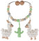 Sindibaba – Multifunktionale Kinderwagenkette Lama Luke (50cm, gehäkelt, mit Rasseln) Bio – Nachhaltiges Babyspielzeug mit weichen Häkel-Stofftieren zum Aufhängen am Kinderwagen und Bettchen