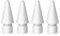 Bumdenuu Pack de 4 Embouts de Rechange pour Pointes Pencil pour Apple Pencil 1èRe et 2Nd GéNéRation (Blanc)
