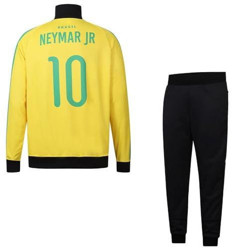 Brasilien Trainingsanzug Neymar Zuhause - Kinder und Erwachsene - Jungen - Sportsachen - Geschenk - Sport t shirt - Sportbekleidung - Größe 164