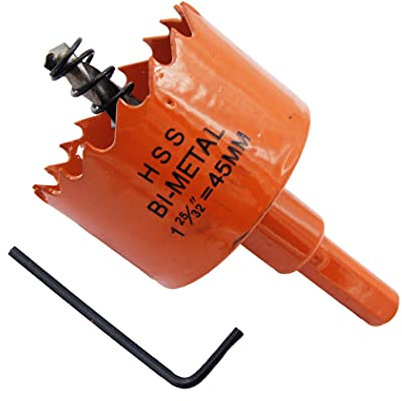 Scie cloche 45mm LAIWEI pour percer des trous dans le bois, le placoplâtre, le PVC, etc. Outil de perçage tranchant et durable