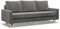 Mebligo - Sofa mit Schlaffunktion und Bettkasten Blank, 3 Sitzer Sofa 212 cm Breit, Schlafsofa, Ausziehbares Couch auf Holzfüßen,Schlafcouch -Hellgrau