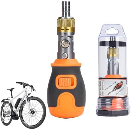 scyca Ratchet Screwdriver | 8 in 1 Rotating Ratchet Screwdriver Multi-Bit Precision - Maintenance Ratchet Screw Driver with Pop-up Bit for Home Appliances