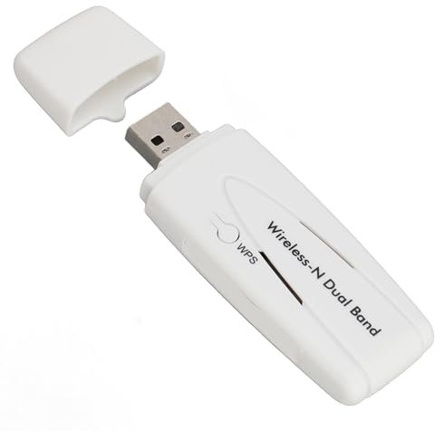 XUMIUZIY 300Mbps Wireless N Adapter, 2.4G/5.8G Dual Band USB WiFi Adapter, Ralink RT3572 WiFi Dongle for Kali, Linux, Ubuntu, 7 8 8.1 10 32 64 Bit, OS X 10.7 10.8 10.9 and TVs