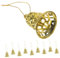 CAXUSD 12St Weihnachtsglocke Christbaumschmuck Anhänger Glöckchen goldene Zierglocken groß Wanduhr Christbaum anhänger christbaumanhänger Weihnachtsglocken hängen Weihnachtsbedarf Plastik