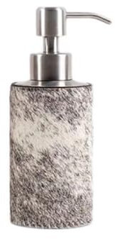 soap dispenser with pump Light Luxury Creative Horse Hair Metal Dispenser Bottle High-end Hotel Bathroom Decoration Countertop Soap Dispenser bathroom kitchen lotion(Small)