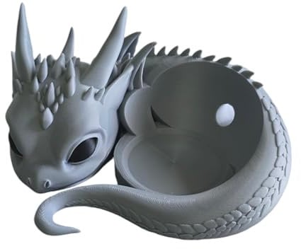 Generisch Dragon Holder for Google Nest Mini & Home Mini, Dragon Decor (White)