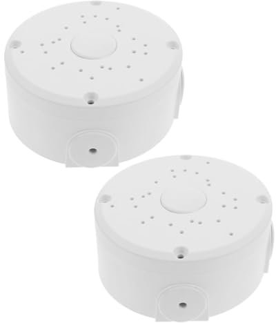 SHINEOFI 2Er-Box Wasserdichte Aufbewahrungsbox im Freien Kabel Schutz Montage montieren verstecken montiert Wetterfest pp Weiß