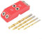 Guía de taladro para carpintería con ángulos ajustables para agujeros de 30, 45 y 90 grados (rojo)