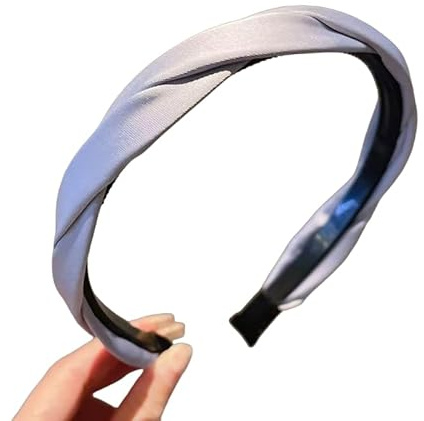 WANYI Haarreifen Damen Elegant Haarreif Dirndl Geflochten Stirnband Mode Stirnbänder Haarschmuck Niedlich Haarband Haarreif für Frauen Mädchen(Blau)