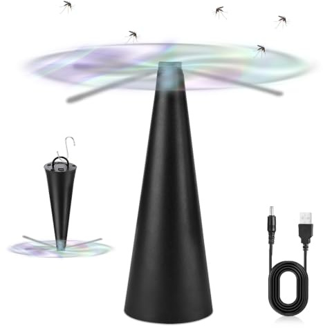 mizikuu USB Fliegenwedler, Fliegenabwehr Ventilator Fliegenventilator Fliegen verscheuchen Fliegenvertreiber Mückenventilator Wespenventilator Tischventilator Gegen Fliegen Fliegenschreck