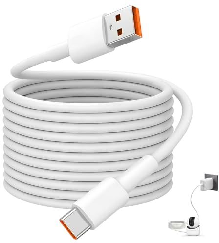 10m Extra Long Android Charging Cable, USB Type C and Micro USB Fast Charging Cord, Compatible with Samsung Galaxy and Android Phones Tablets, Black
