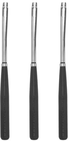 SOESFOUFU Lot de 3 porte-crayons à fusain, en bois de bouleau, pour bâtonnets de fusain, pastels et mines de dessin (18 cm).