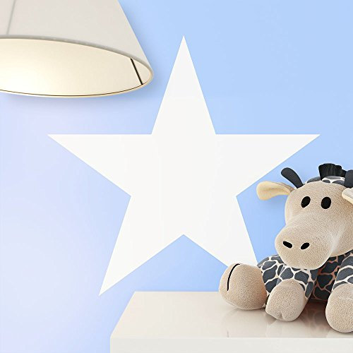 NEWROOM Tapete Türkis Vlies Sterne - Kinder Niedlich Kindertapete für Kinderzimmer Babyzimmer