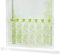 Joyswahl Scheibengardine Voile Bistrogardine »Celilie« mit Blätter Muster Transparente Gardine Stores HxB 30x120cm Grün 1er Pack