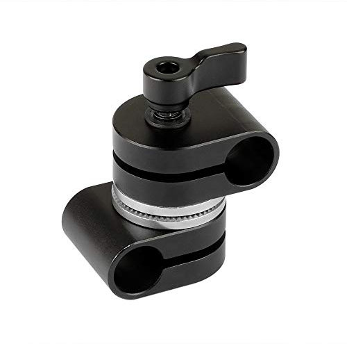 Camvate Verstellbarer Doppelstab-Adapter mit Rosette, 15 mm