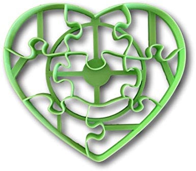 8 Piece Heart Shape Puzzle Multi Cutter