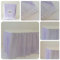 ORKIDEA Gonna da tavolo con tulle - Made in Italy - Dimensioni: 74 x 420 cm (lilla)