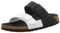 Birkenstock Arizona SFB, Sandali a Punta Scoperta Donna, Nero/Bianco (Black White Split), 39 EU