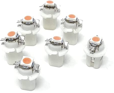 MR-Style Set Aufkleber und 7x high Power LED Tachobeleuchtung (warmweiß) kompatibel mit Mercedes W208 + W210, Instrumentenbeleuchtung Umbauset