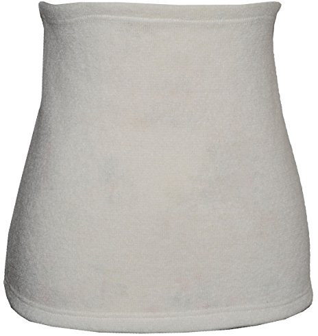 alles-meine.de GmbH Angora Wolle - Creme - Nierenwärmer/Rückenwärmer/Bauchwärmer - Größe: Damen Frauen XXXL - ideal auch für Blasenentzündung und Hexenschuss/Rückenschmerze..