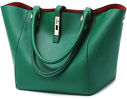 sqlp Shopper Tasche Damen Groß Leder Handtasche for Women Gross Henkeltaschen Big Bag Arbeit Handtaschen für Damen Schultertaschen