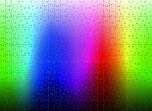 500 Teile Puzzle Rainbow Gradient Puzzle Ideal für Entspannung und Meditation Lernspiel
