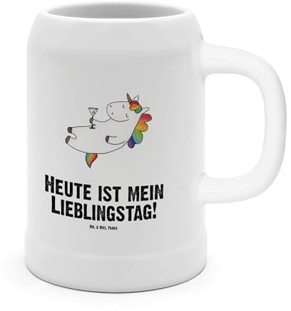 Mr. & Mrs. Panda Bierkrug Otter Seerose - Geschenk, Seeotter, Oktoberfest, Sommerfest, Mit Deckel, Fluss, Lieblingstag, Wasser, Steinzeugkrug, Krug