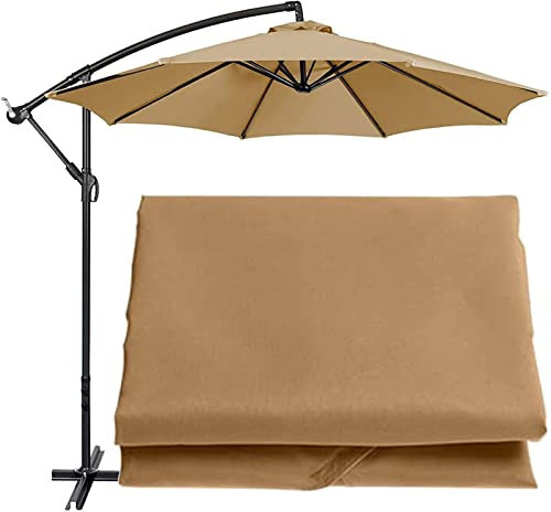 Tela Sombrilla 6 Varillas 8 Varillas 2.7 Metros 3 Metros Toldo Redondo De Repuesto Para Sombrilla De Patio Grueso UV 30+protección Para Exteriores, Patio, Jardín, Playa, Piscina, Paraguas ( Color : Kh