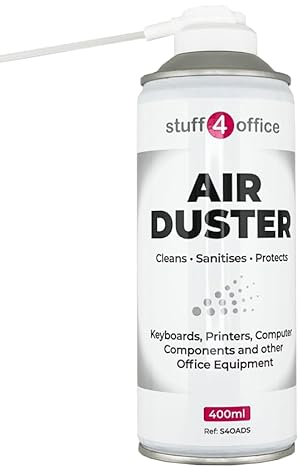 Stuff 4 Office - Air Duster 400ml - Compressed Air Spray Can Dust Cleaner PC, Keyboard, Electronic Devices