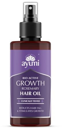 Ayumi Rosemary Hair Growth Oil | Anti- Hair Loss Treatment for Women & Men | Hair Oil Bottle with Coconut Oil | Amla Hair Oil for Dry Hair | Organic Castor Oil for Hair Care | 100 ml
