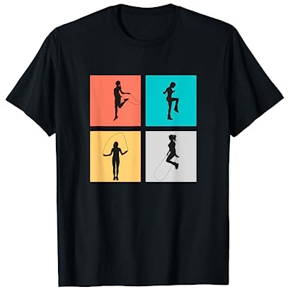 Rope Skipping Jump Hüpfseil Seilspringen T-Shirt