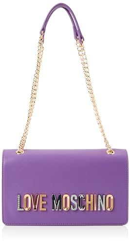Love Moschino Borsa a spalla Donna, Viola, Taglia unica