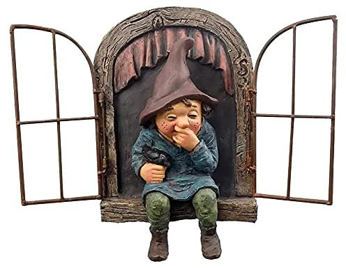 LSLANSOON Freche Gartenzwerg-Statue