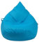Droplet-Lounge Tropfenform Sitzsack mit Füllung | für Kinder Erwachsene | Indoor & Outdoor geeignet | Wasser-& Schmutzabweisend | Sitzkissen Bodenkissen Beanbag (XL Durchmesser 70 cm, Königsblau)