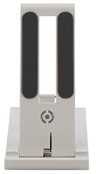 Celly, Desk Holder, Supporto Cellulare Fino a 7, Struttura Richiudibile, Porta Cellulare con Regolazione Inclinazione, Compatibilità Universale, Colore Bianco