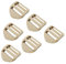 JEESHAN 6PCS 25mm Plastic Ladder Lock Buckles Ladder Slider Adjust Lock Buckle Adjustable Adjuster for Backpack Straps Webbing Strap-Khaki