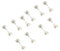 BAIRU 10 Pairs 12mm Replacement Metal 18650 Batteries Spring Contact Plate Silver For 18650 Batteries Positive And Negative Shrapnel Spring