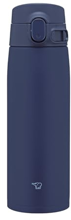 Zojirushi SM-VB60-AM Mahobin - Borraccia in acciaio inox, grande capacità, 600 ml, tipo one-touch, tappo senza cuciture, solo 3 punti di pulizia, blu marino