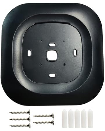 CAMGJORT Black Thermostat Decorative Wall Plate Bracket Compatible with New 2022 Ecobee Smart Thermostat Premium & 2022 Ecobee Smart Thermostat Enhanced (1 Pack)