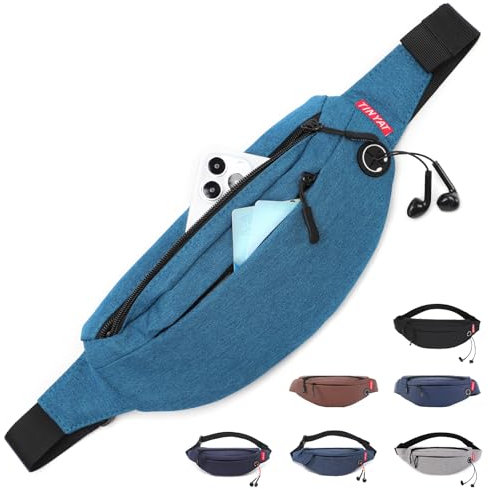 TINYAT Bauchtasche für Damen, wasserdicht, für Herren, Sport, Laufen, Wandern, Spazierengehen, Reisen, super leicht,Grün/2003