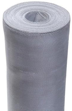 1PEZZO ZANZARIERA A ROTOLO IN ALLUMINIO MT. 30 Maglia mm. 18x14 H. cm. 50