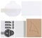 sourcing map 6pcs Watch Glass Screen Protectors 38mm HD High Definition Anti-Scratch Waterproof Ultra-Thin TPU Universal Smartwatch Screen Protective Film with Cloth Sticker Scraping Card