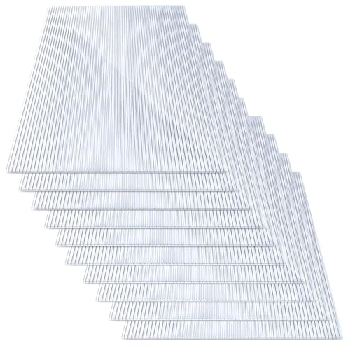 Ansobea Polycarbonat Hohlkammerstegplatten, Zuschneidbarer, Gewächshausplatten UV-beständigen für Gewächshaus Gartenbau Treibhaus Ersatzplatten (15)